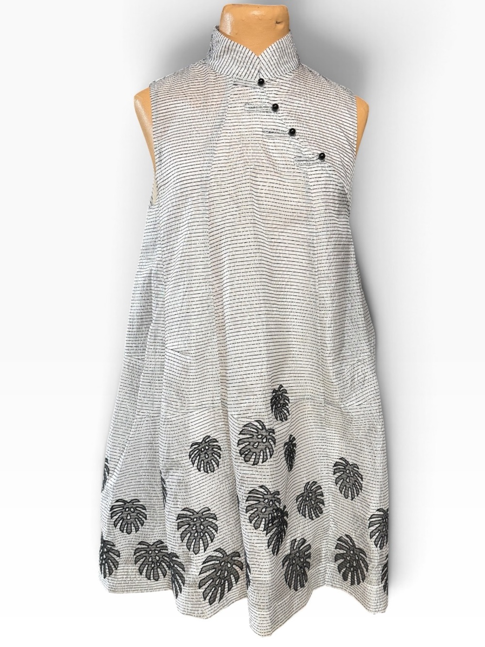 Mooerkerr,  Asian Inspired Bubble Skirt Mini Dress